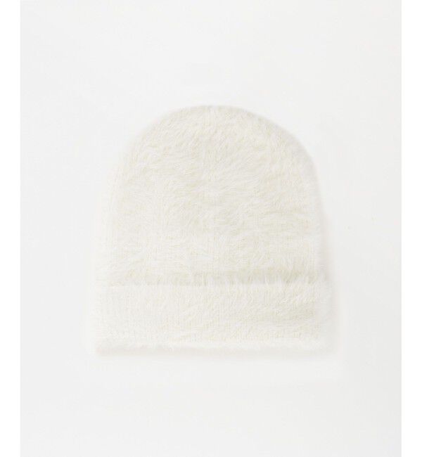 allureville「シャギーニット帽」|ニット帽|アイボリー