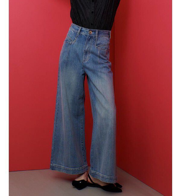 LOULOU WILLOUGHBY「【LOULOU WILLOUGHBY】◇デニムバギーパンツ」|デニム|