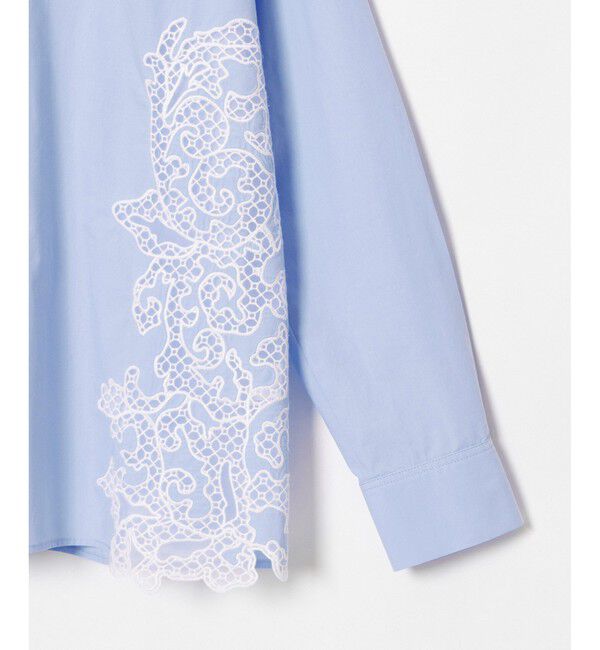 allureville「サイドエンブロイダリーシャツブラウス」|シャツ・ブラウス|