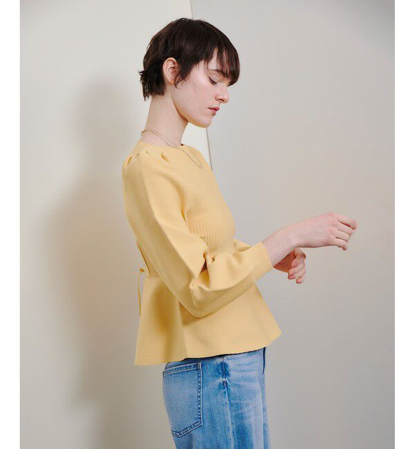 allureville「バックレースアッププルオーバー」|ニット・セーター|