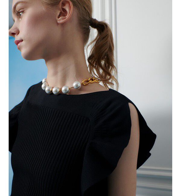 LOULOU WILLOUGHBY「【LOULOU WILLOUGHBY】スキャーラッププルオーバー」|ニット・セーター|