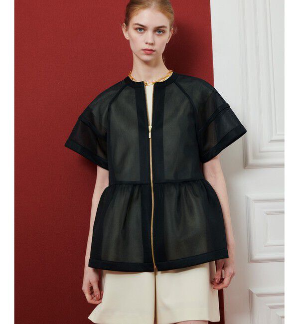 LOULOU WILLOUGHBY「【LOULOU WILLOUGHBY】ダブルラッセルブルゾン」|ブルゾン・スタジャン|