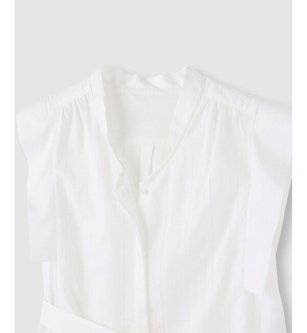 allureville「カラミストライプ切替ブラウス」|シャツ・ブラウス|