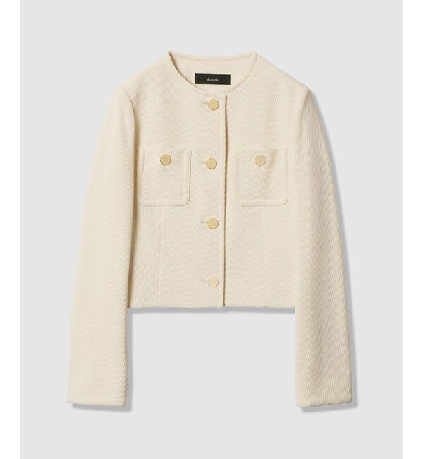 allureville「ダンボールジャージノーカラージャケット」|ノーカラージャケット|