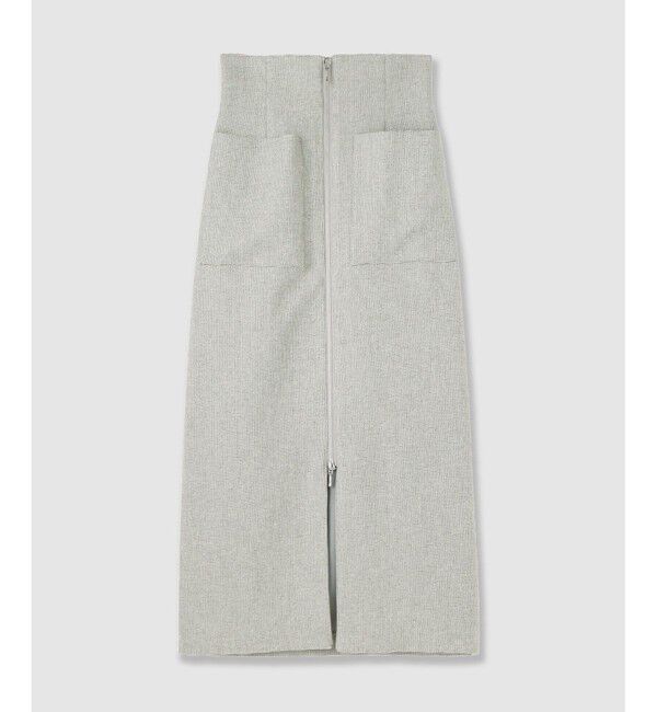 allureville「メランジピンヘッドサススカート」|タイト|