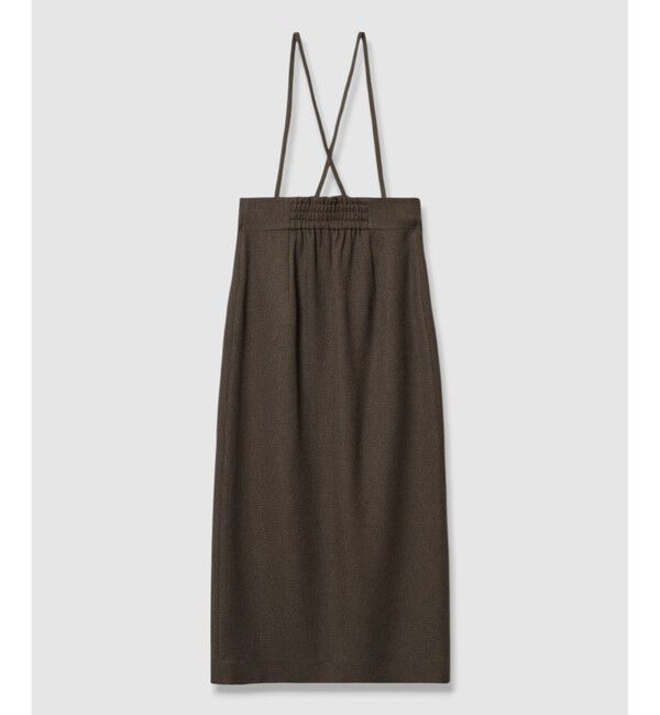 allureville「メランジピンヘッドサススカート」|タイト|