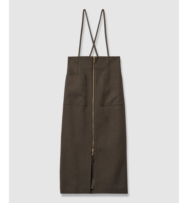 allureville「メランジピンヘッドサススカート」|タイト|