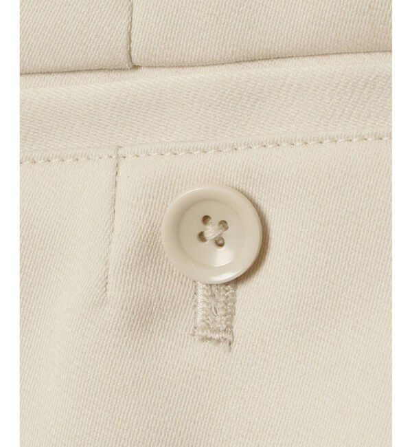 allureville「ウール混サテンハイウエストパンツ」|チノ|