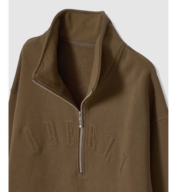 allureville「ハーフジップ刺繍プルオーバー」|Tシャツ・カットソー|