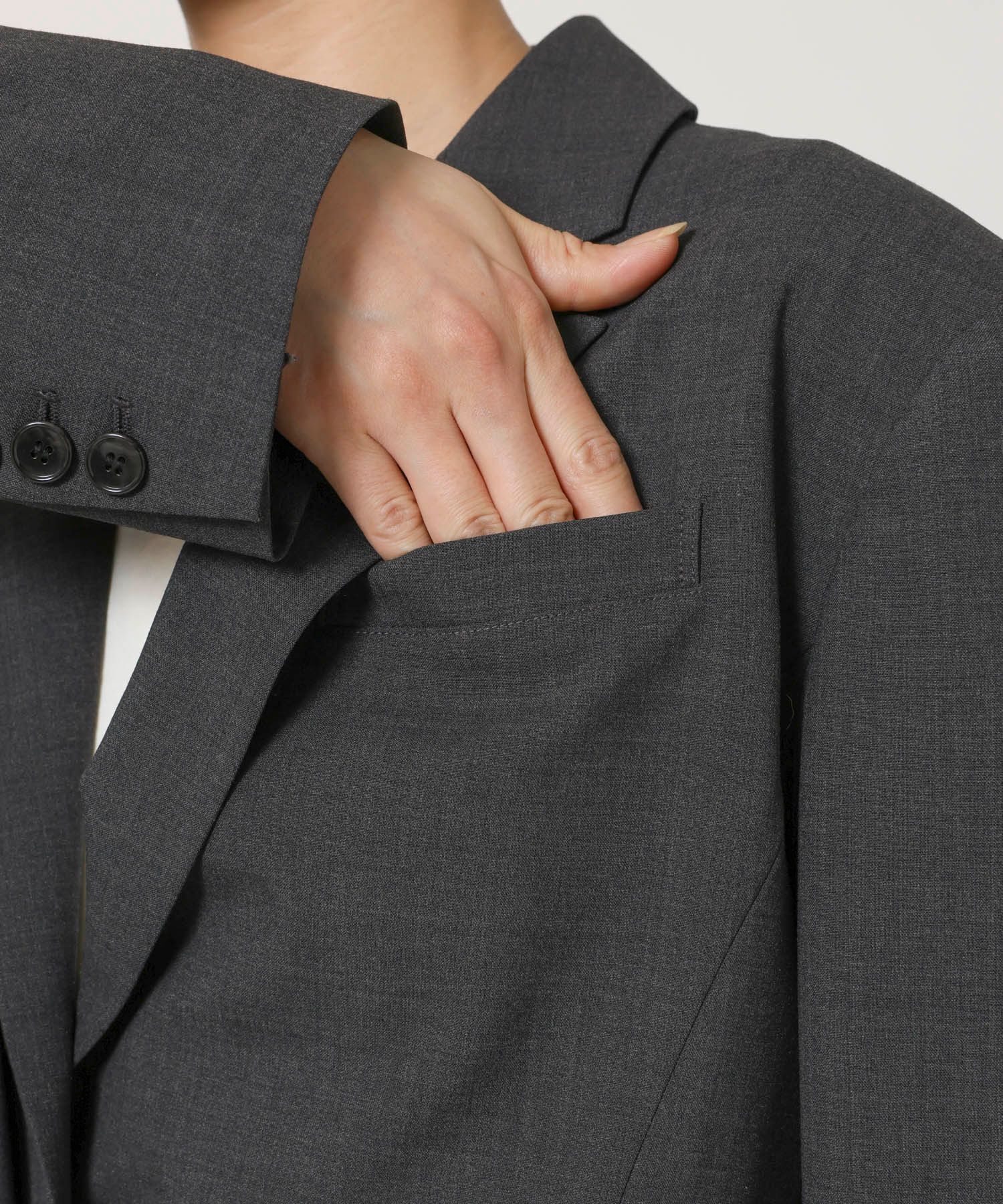 BABYLONE「【多機能素材】シングルオーバージャケット」|テーラードジャケット|