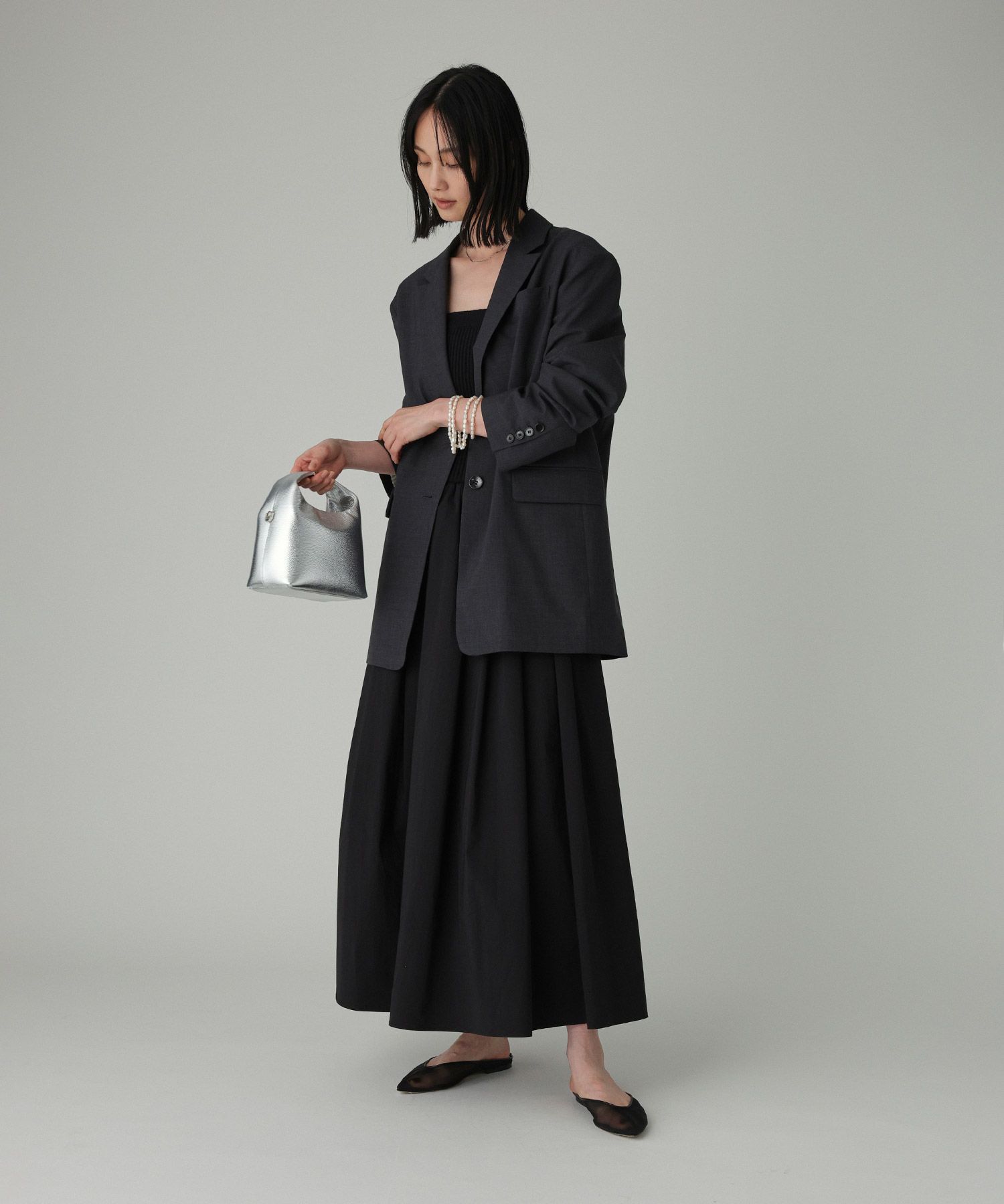 BABYLONE「【多機能素材】シングルオーバージャケット」|テーラードジャケット|