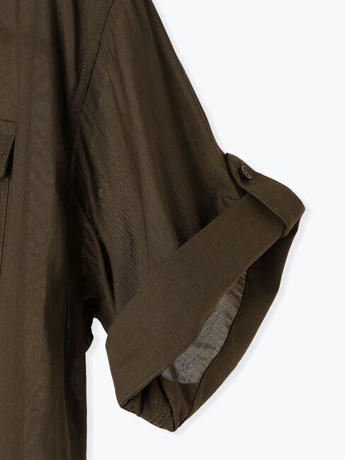 Te chichi「ハーフスリーブWポケットシアーシャツ」|シャツ・ブラウス|