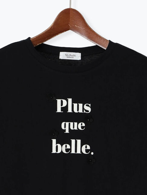 Te chichi TERRASSE「フラワーモチーフプリントTシャツ」|Tシャツ・カットソー|