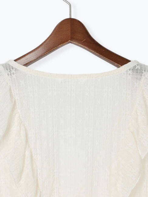 Te chichi TERRASSE「カットレースボレロカーディガン」|カーディガン|