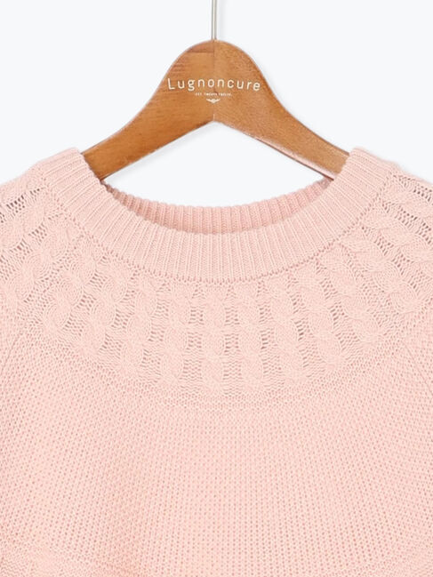 Lugnoncure「求心柄編みクルーネックニット」|ニット・セーター|
