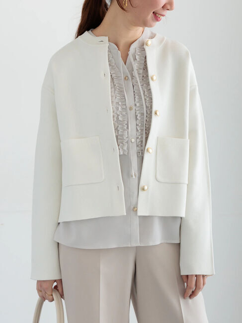 Te chichi「フロントフリルキーネックブラウス」|シャツ・ブラウス|