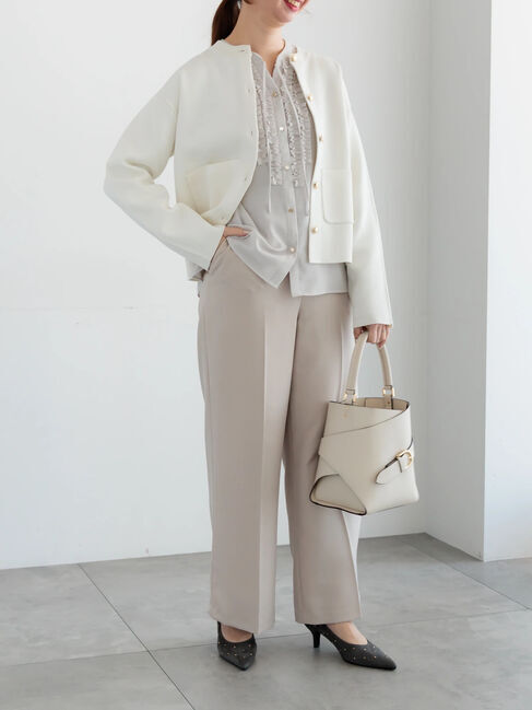 Te chichi「フロントフリルキーネックブラウス」|シャツ・ブラウス|