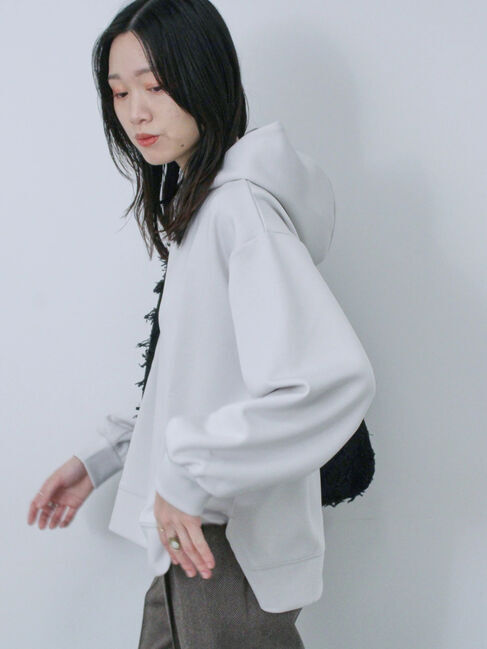 Samansa Mos2 blue「ダンボールパーカー」|Tシャツ・カットソー|