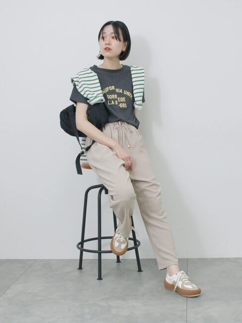 Samansa Mos2 blue「【接触冷感】マルチスタイルイージーパンツ」|その他|