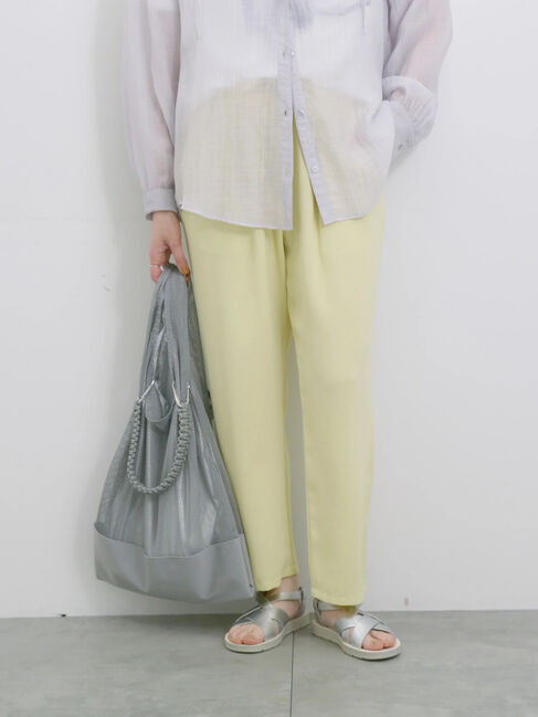 Samansa Mos2 blue「【接触冷感】マルチスタイルイージーパンツ」|その他|