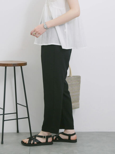 Samansa Mos2 blue「【接触冷感】マルチスタイルイージーパンツ」|その他|