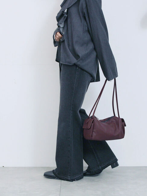 Samansa Mos2 blue「【ECO DENIM 】 フレアパンツ」|その他|