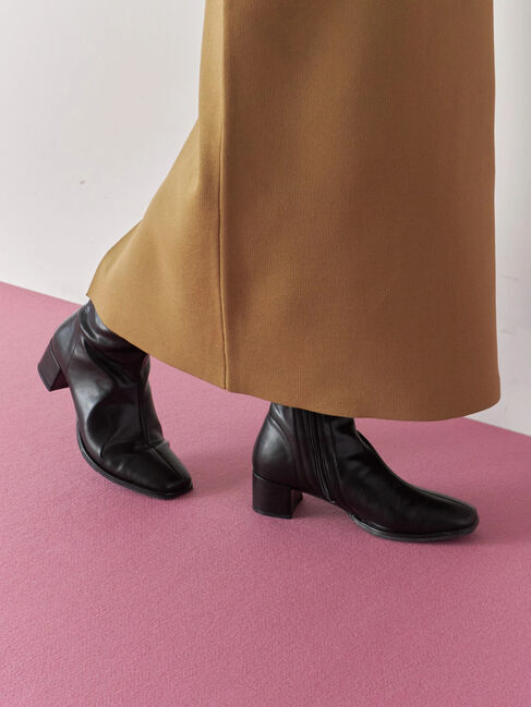 Samansa Mos2 blue「【マエストロ監修】ストレスフリーショートブーツ」|ビジネス・ドレスシューズ|