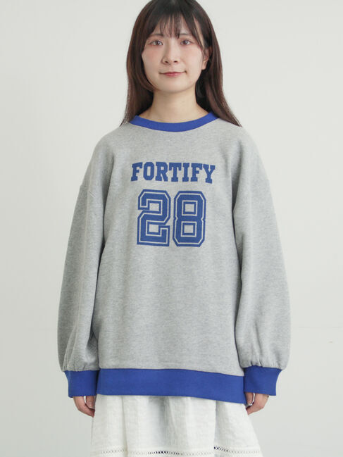 Samansa Mos2「リンガーロゴスウェット」|Tシャツ・カットソー|