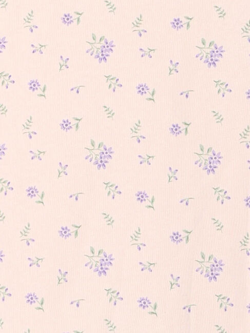 Samansa Mos2 Lagom「肩フリル花柄ロンT」|Tシャツ・カットソー|