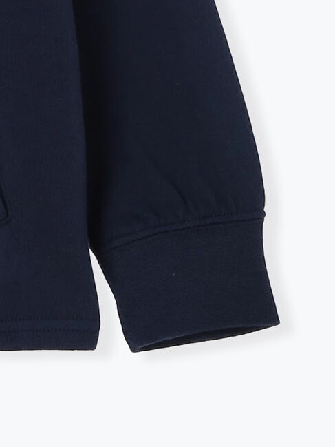 Samansa Mos2 Lagom「ナマケモノ刺繍ミニ裏毛カーディガン」|カーディガン|