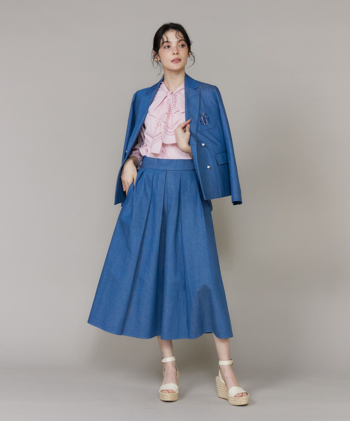 Maglie le cassetto「ボーラーレースブラウス」|シャツ・ブラウス|