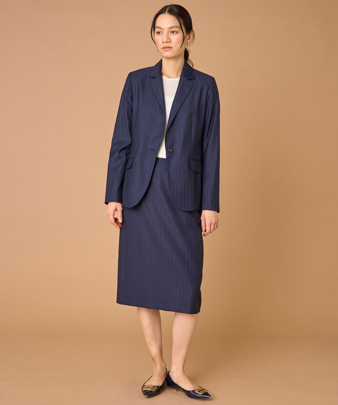 INED「LORO PIANA スカート」|タイト|