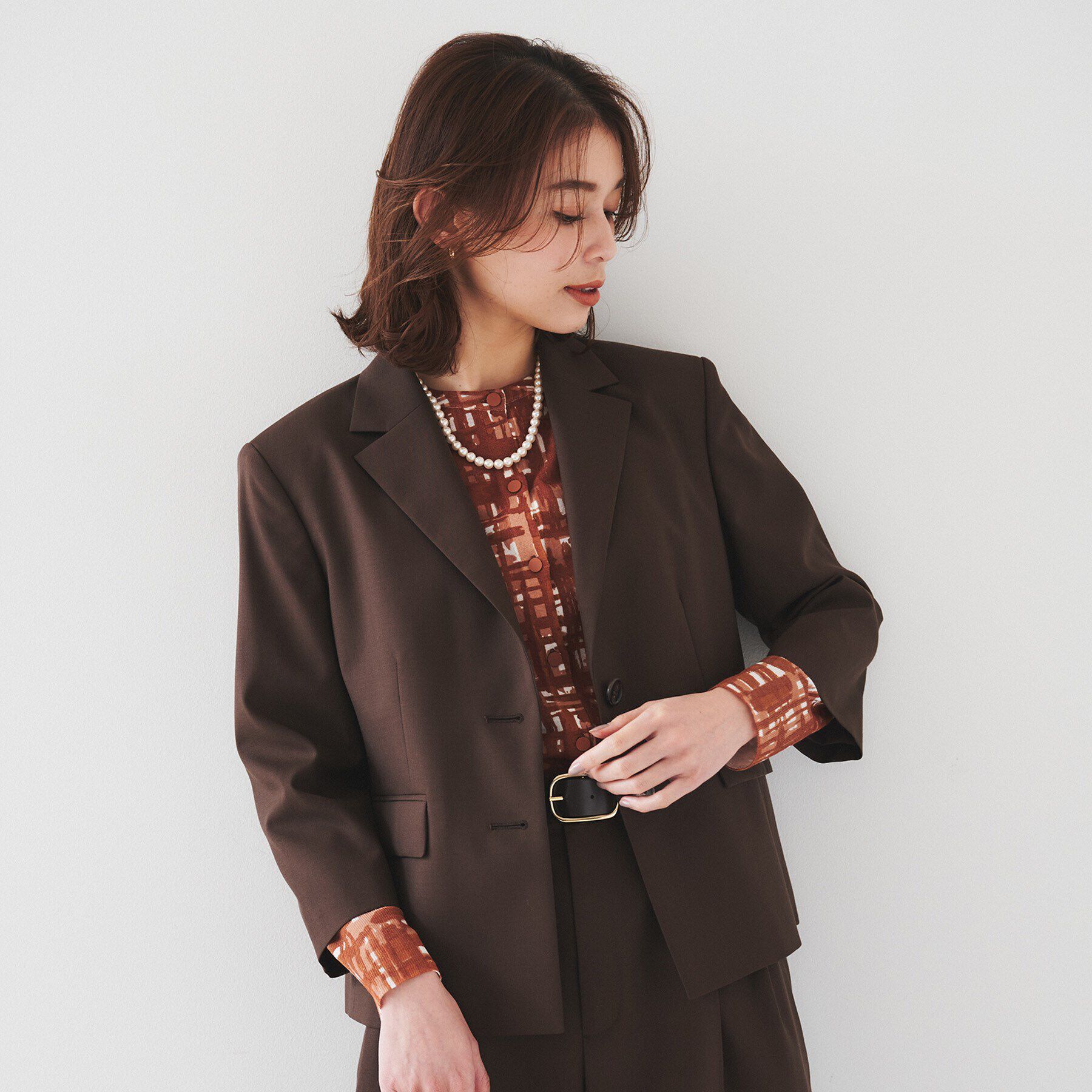 UNTITLED「【オンオフ使える/セットアップ可能】トロピカルウール シングルブレストジャケット」|テーラードジャケット|