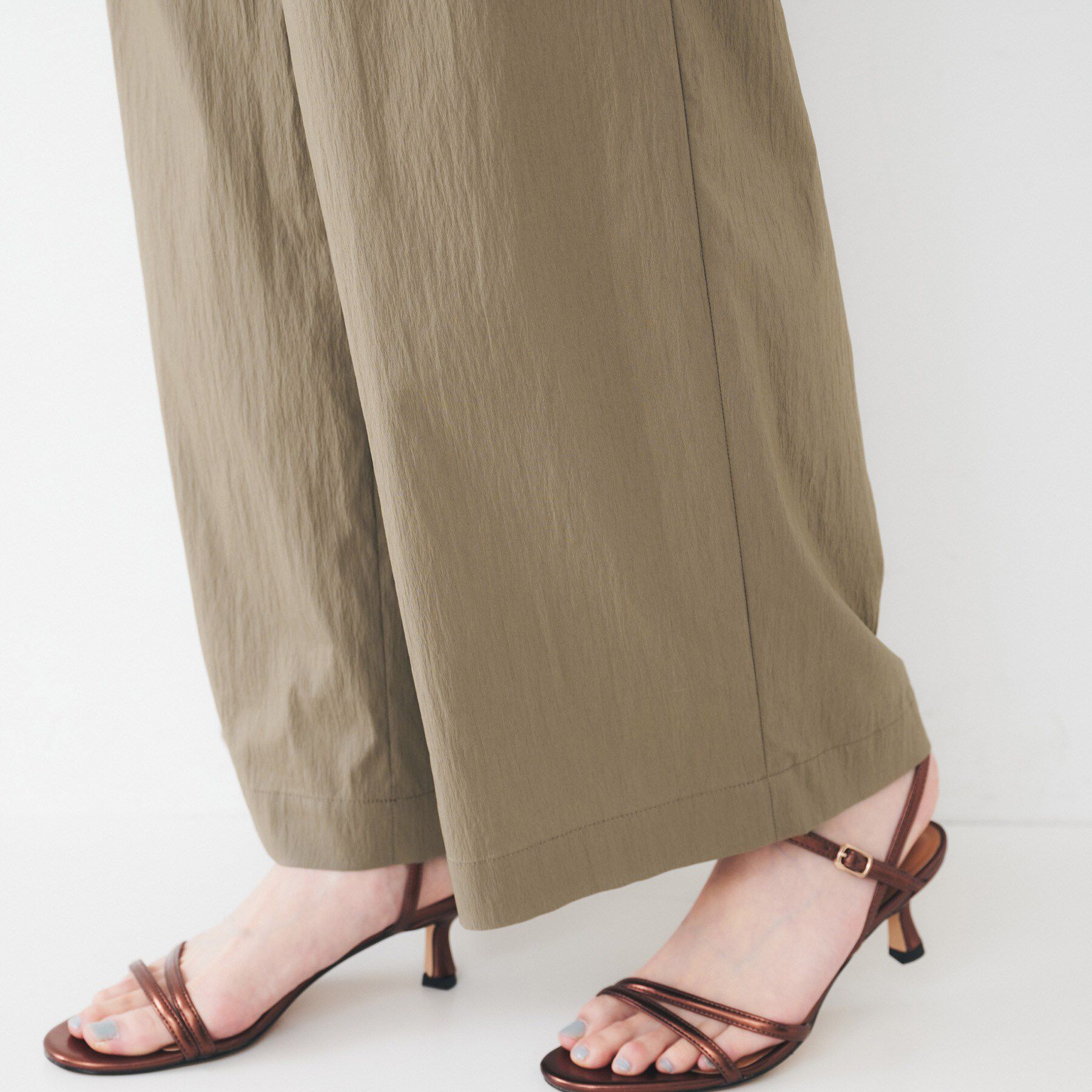 UNTITLED「【後ろウエストゴム/洗える】2タックワイドパンツ」|その他|