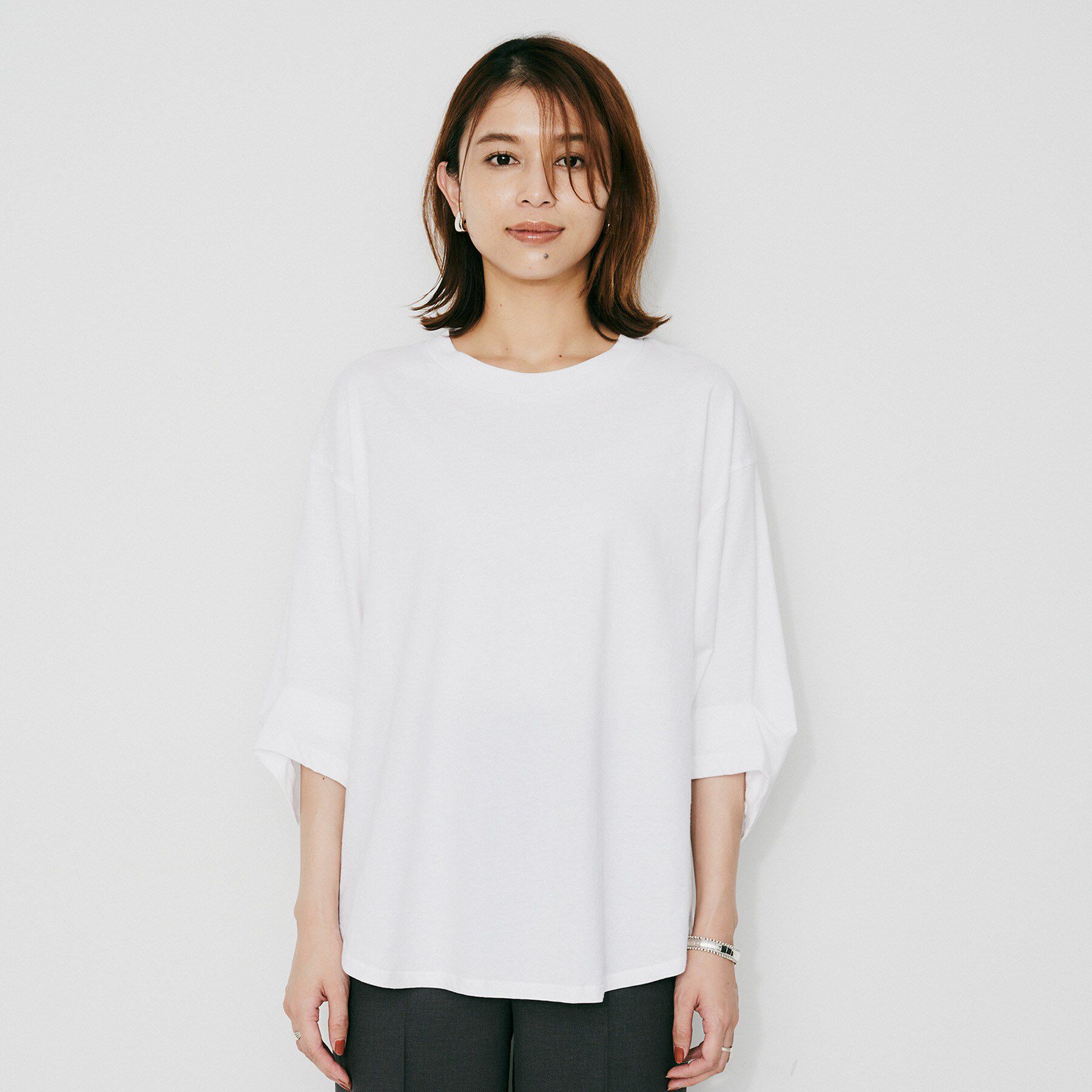 UNTITLED「【Munich】タックスリーブTシャツ」|Tシャツ・カットソー|