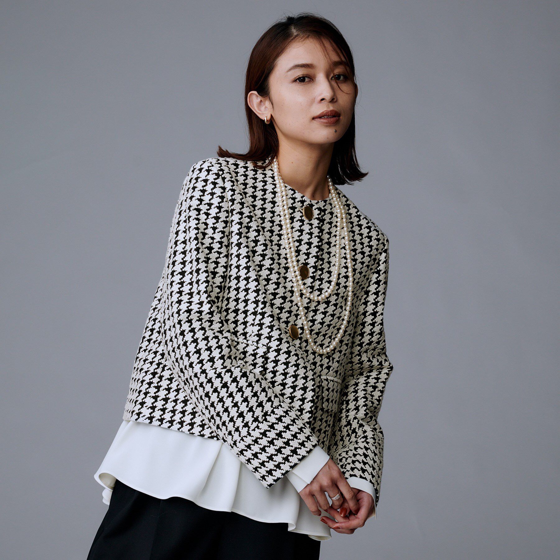 UNTITLED「【セットアップ可能】クラシックチドリ ジャケット」|ノーカラージャケット|