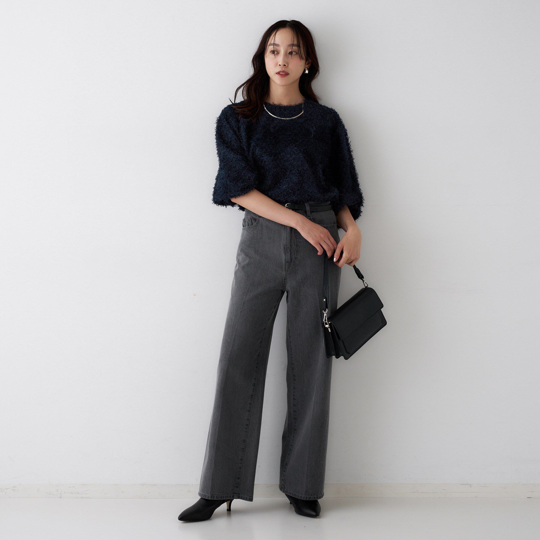 UNTITLED「【洗える/1枚で着映え】カットジャカードトップス」|シャツ・ブラウス|