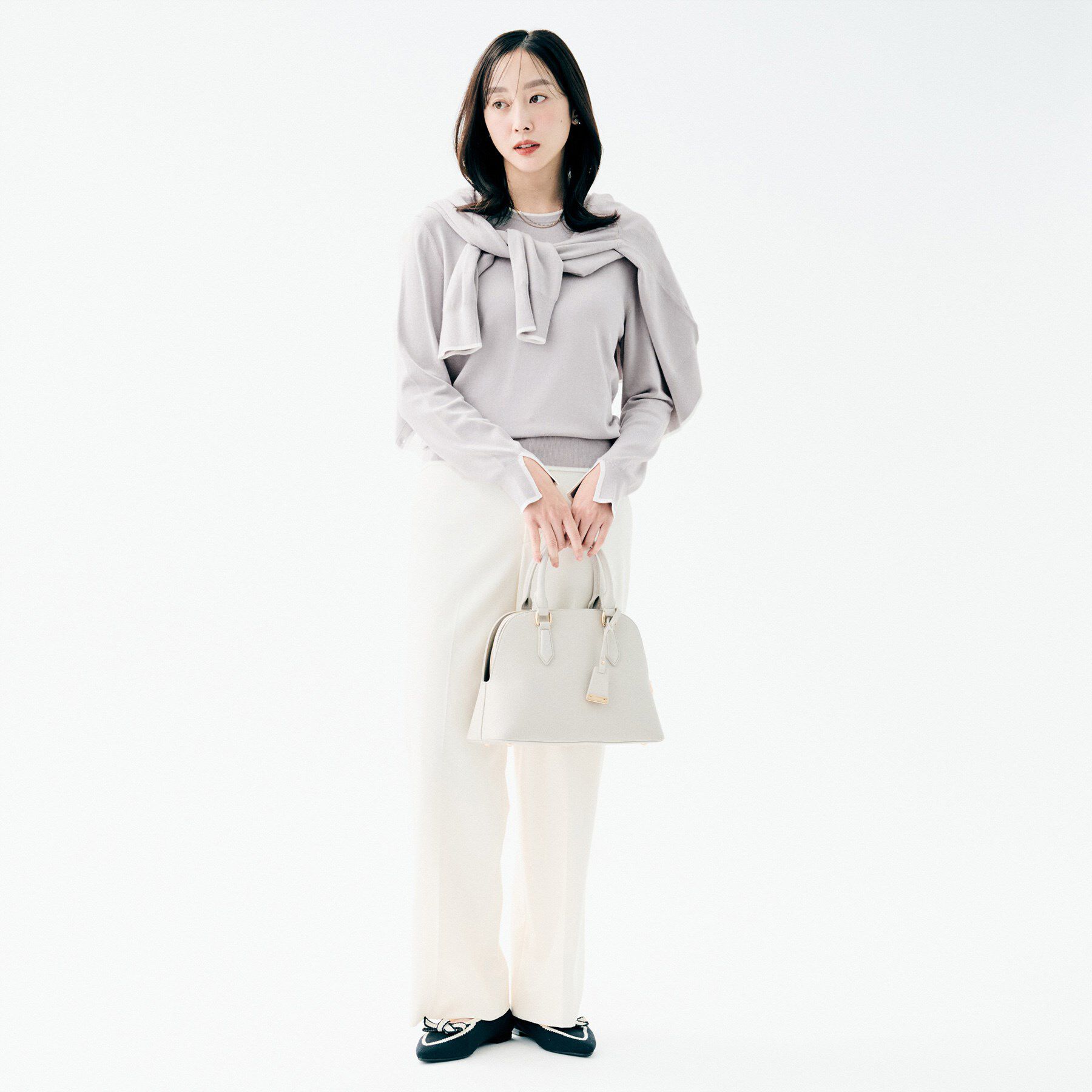 UNTITLED「【アンサンブル可/洗える】ウォームスパンニット」|ニット・セーター|