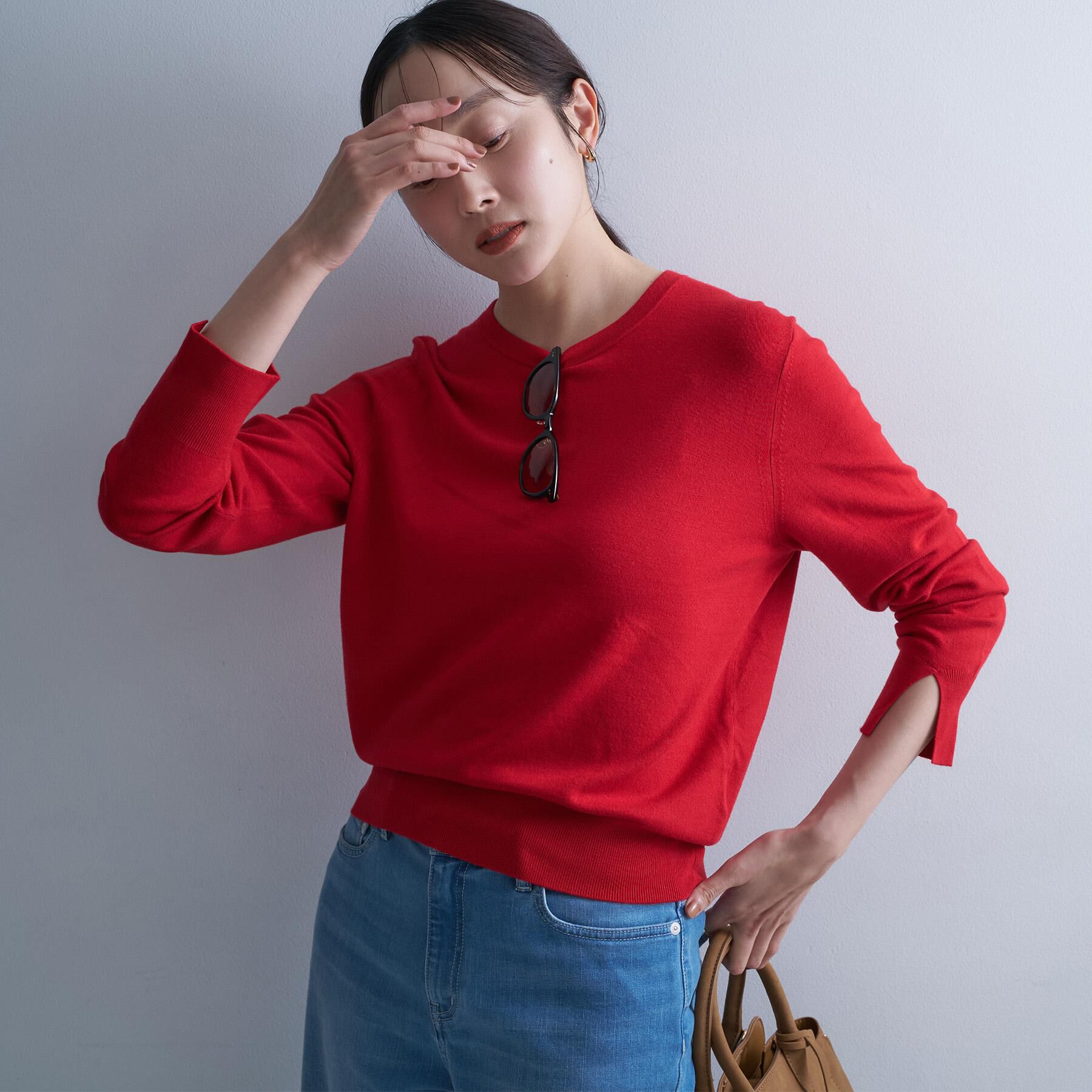 UNTITLED「【アンサンブル可/洗える】ウォームスパンニット」|ニット・セーター|