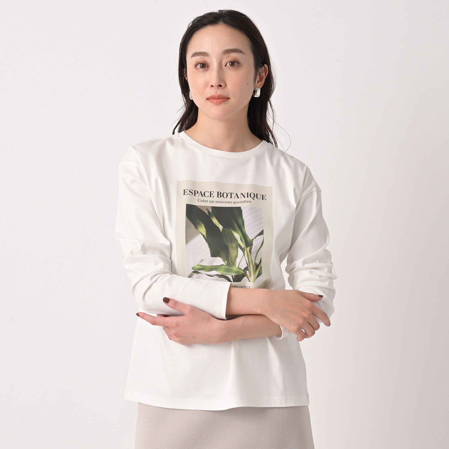 UNTITLED「【コットン100/洗える】フォトロングTシャツ」|Tシャツ・カットソー|