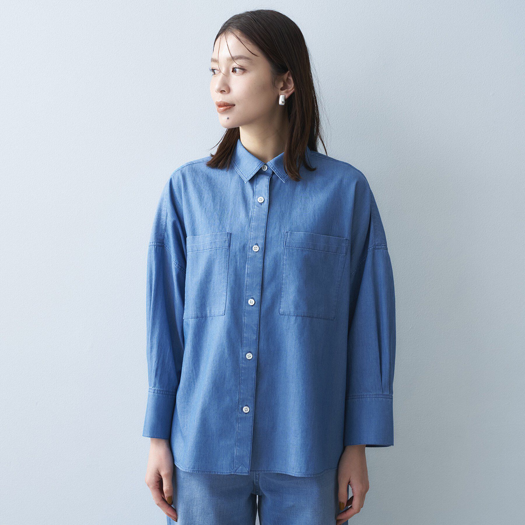 UNTITLED「エアリーデニムシャツ」|シャツ・ブラウス|