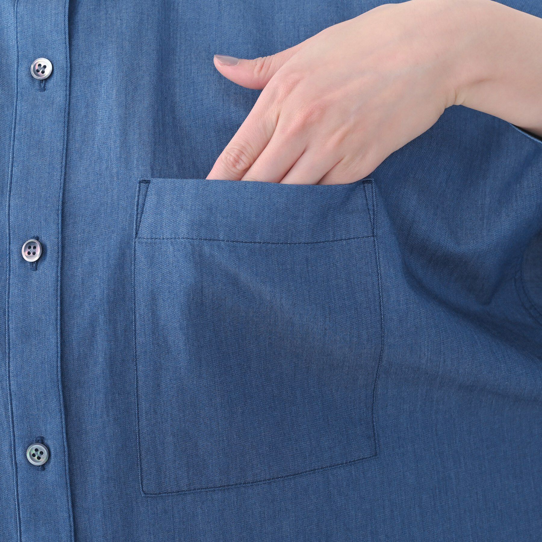 UNTITLED「エアリーデニムシャツ」|シャツ・ブラウス|