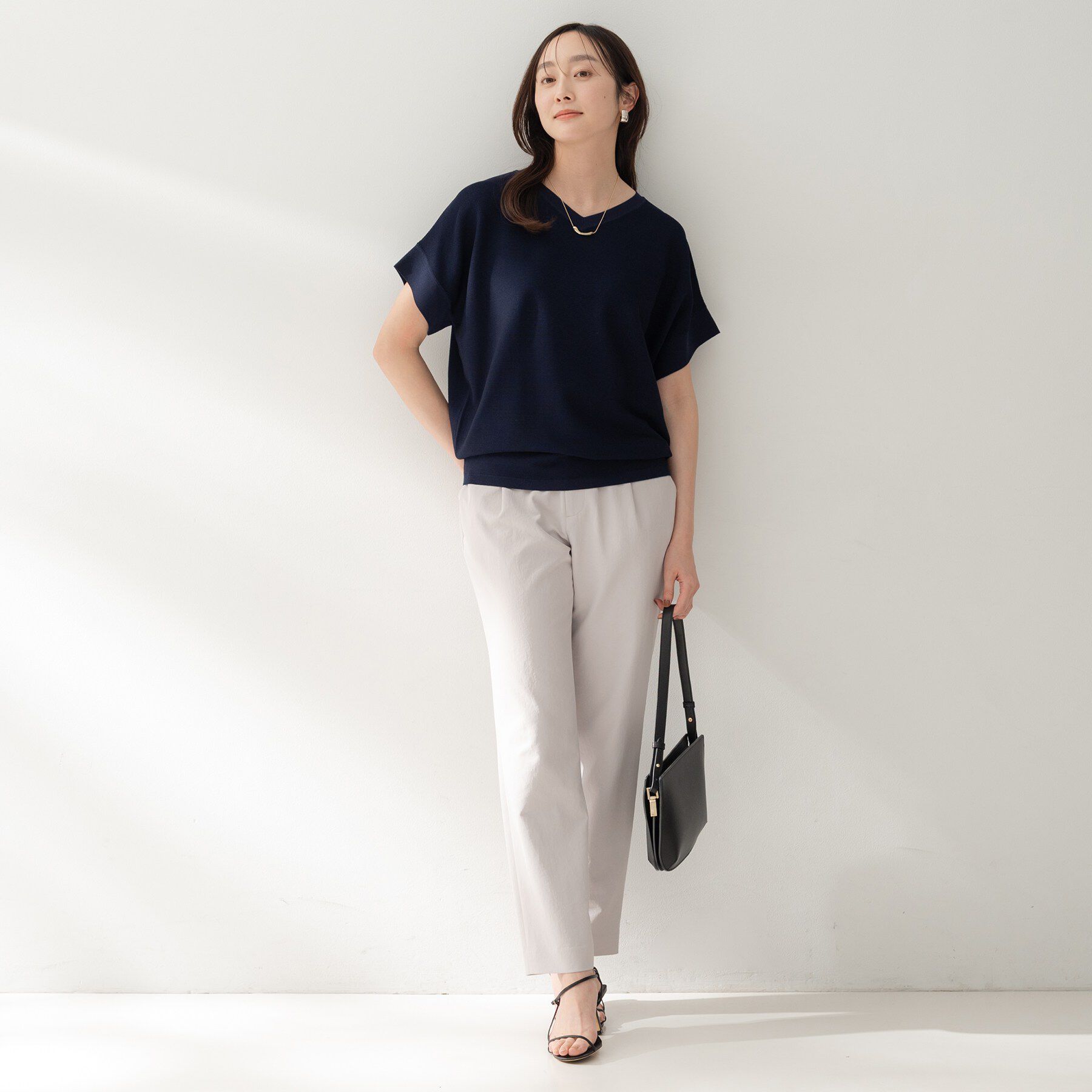 UNTITLED「前後2WAYフレンチスリーブニット」|ニット・セーター|