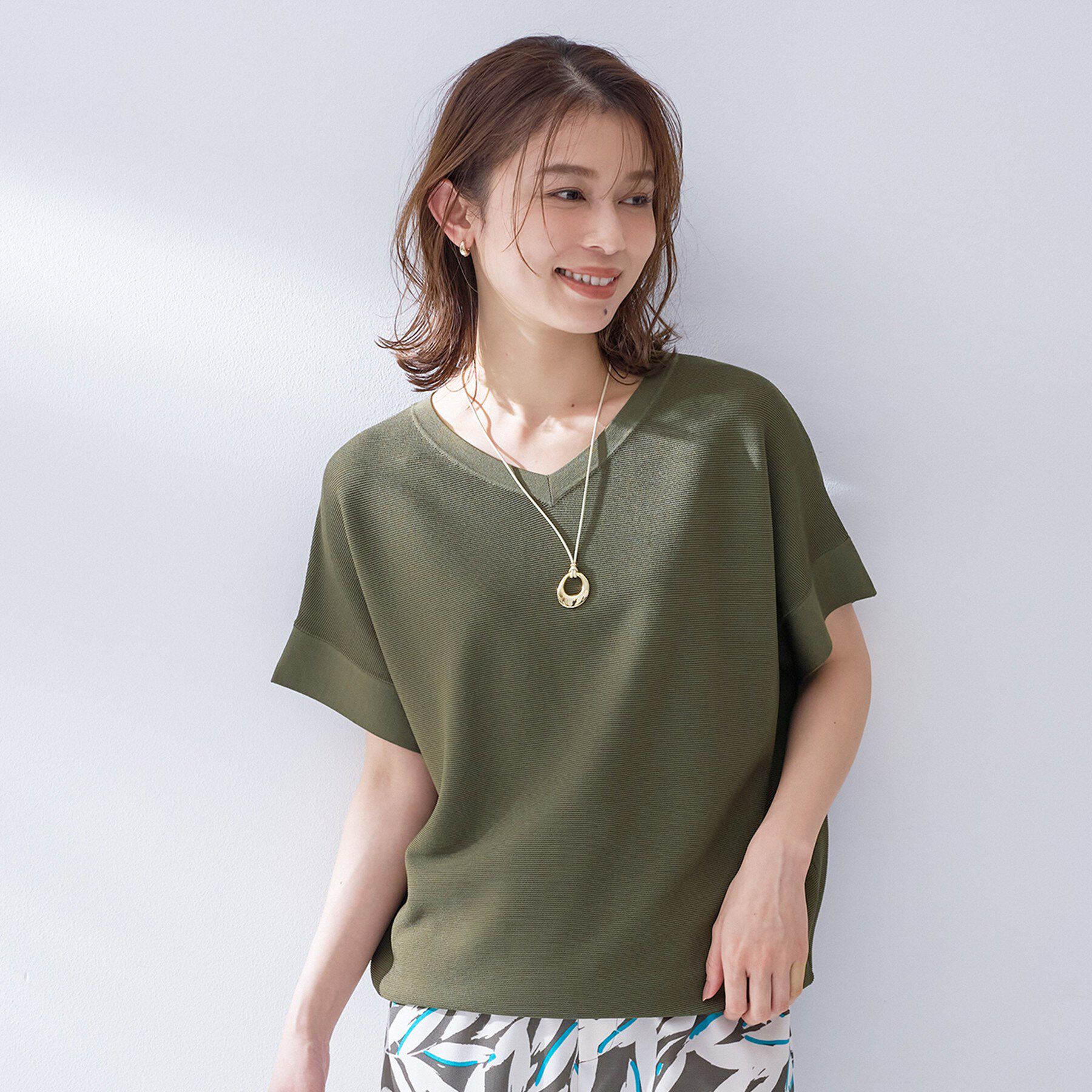 UNTITLED「前後2WAYフレンチスリーブニット」|ニット・セーター|