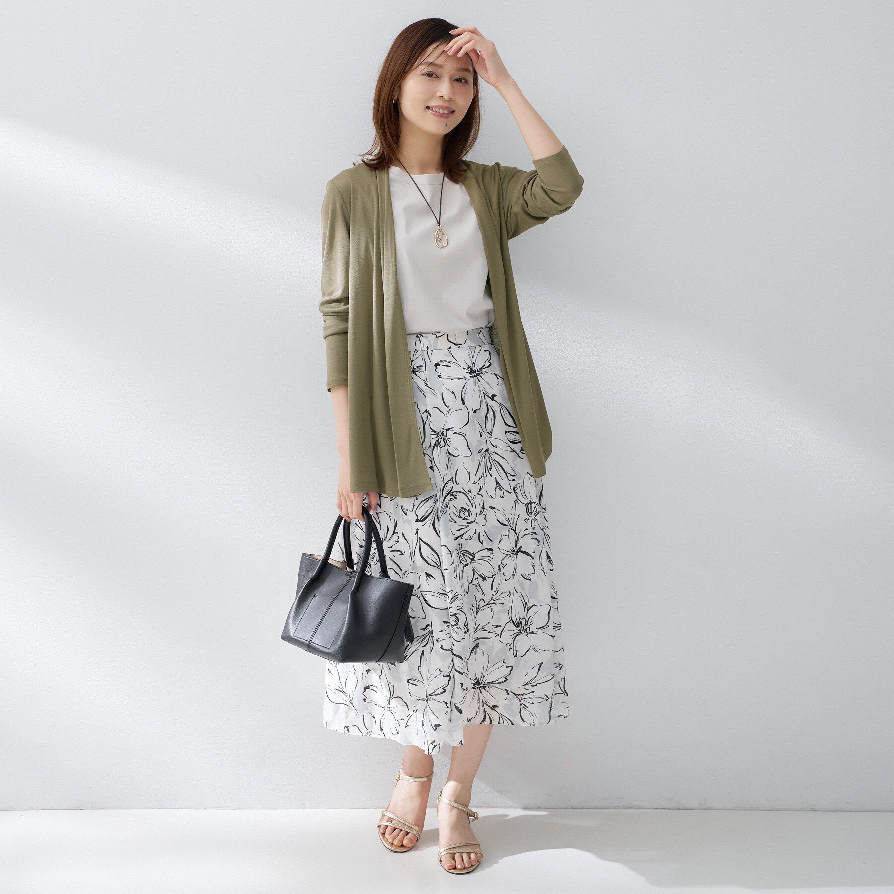 UNTITLED「フライスジャージカーディガン」|カーディガン|