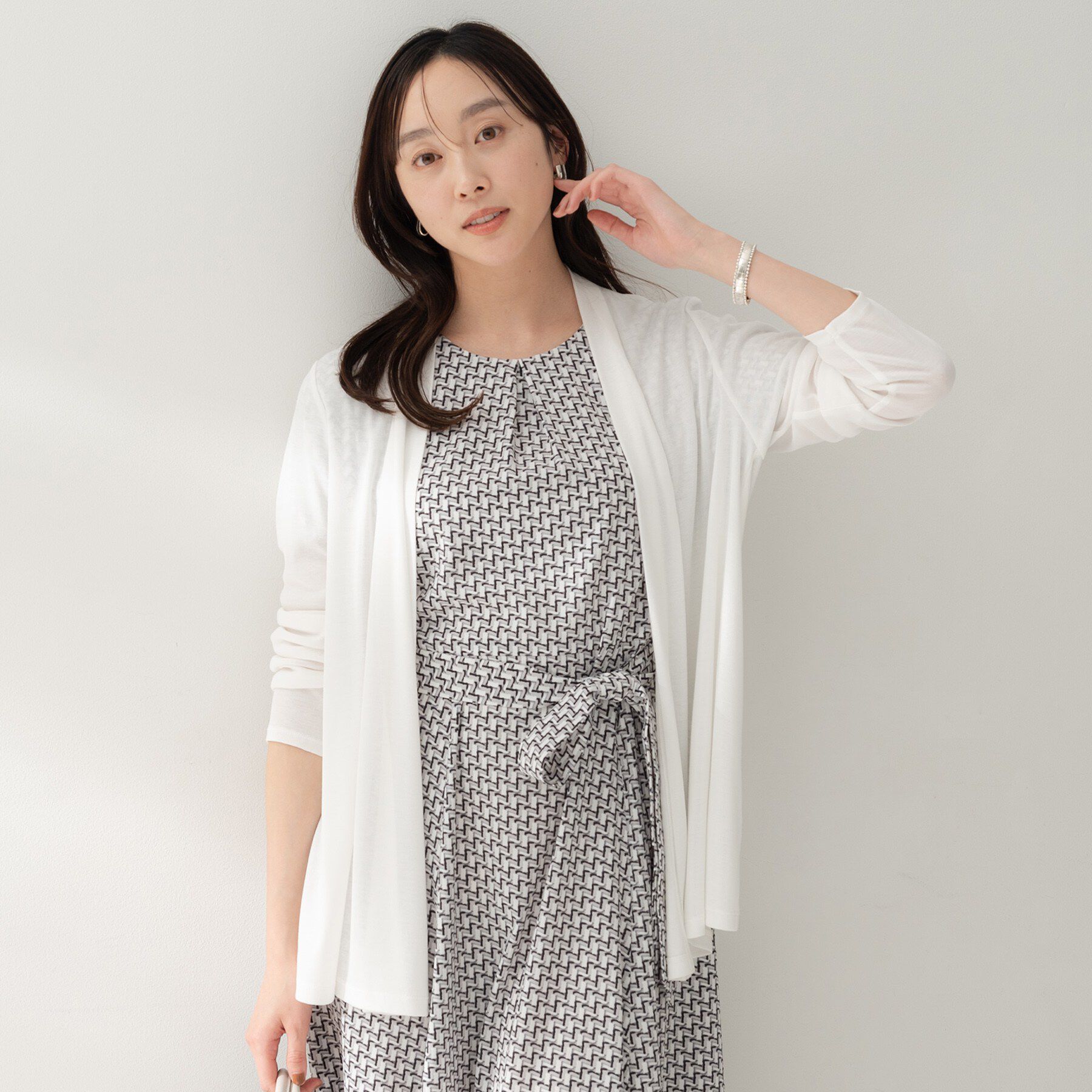 UNTITLED「フライスジャージカーディガン」|カーディガン|