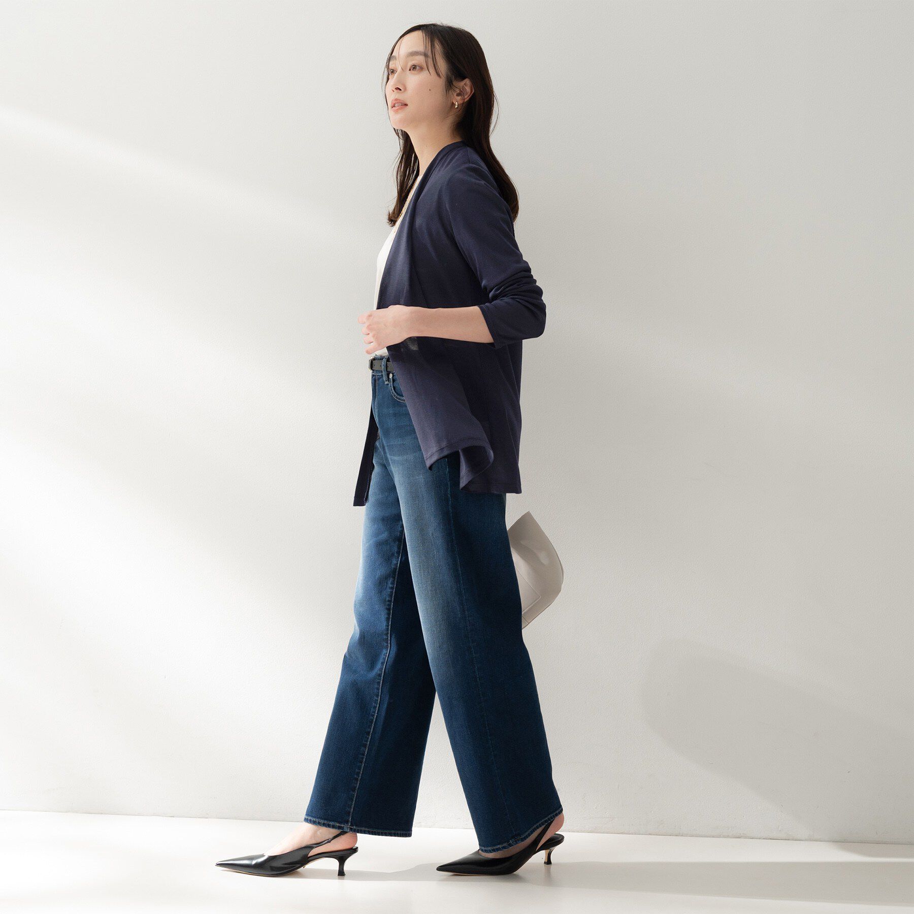 UNTITLED「フライスジャージカーディガン」|カーディガン|