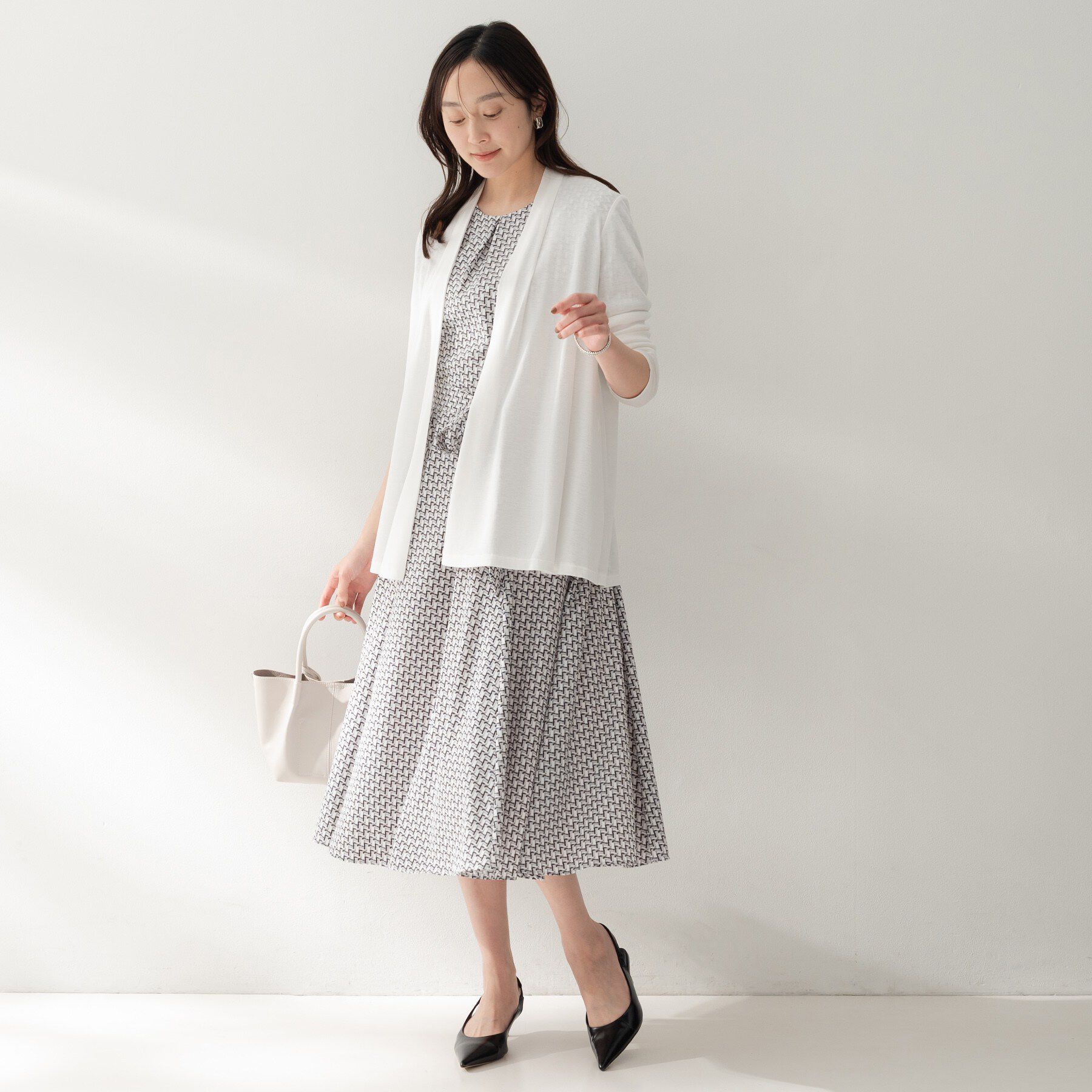 UNTITLED「フライスジャージカーディガン」|カーディガン|