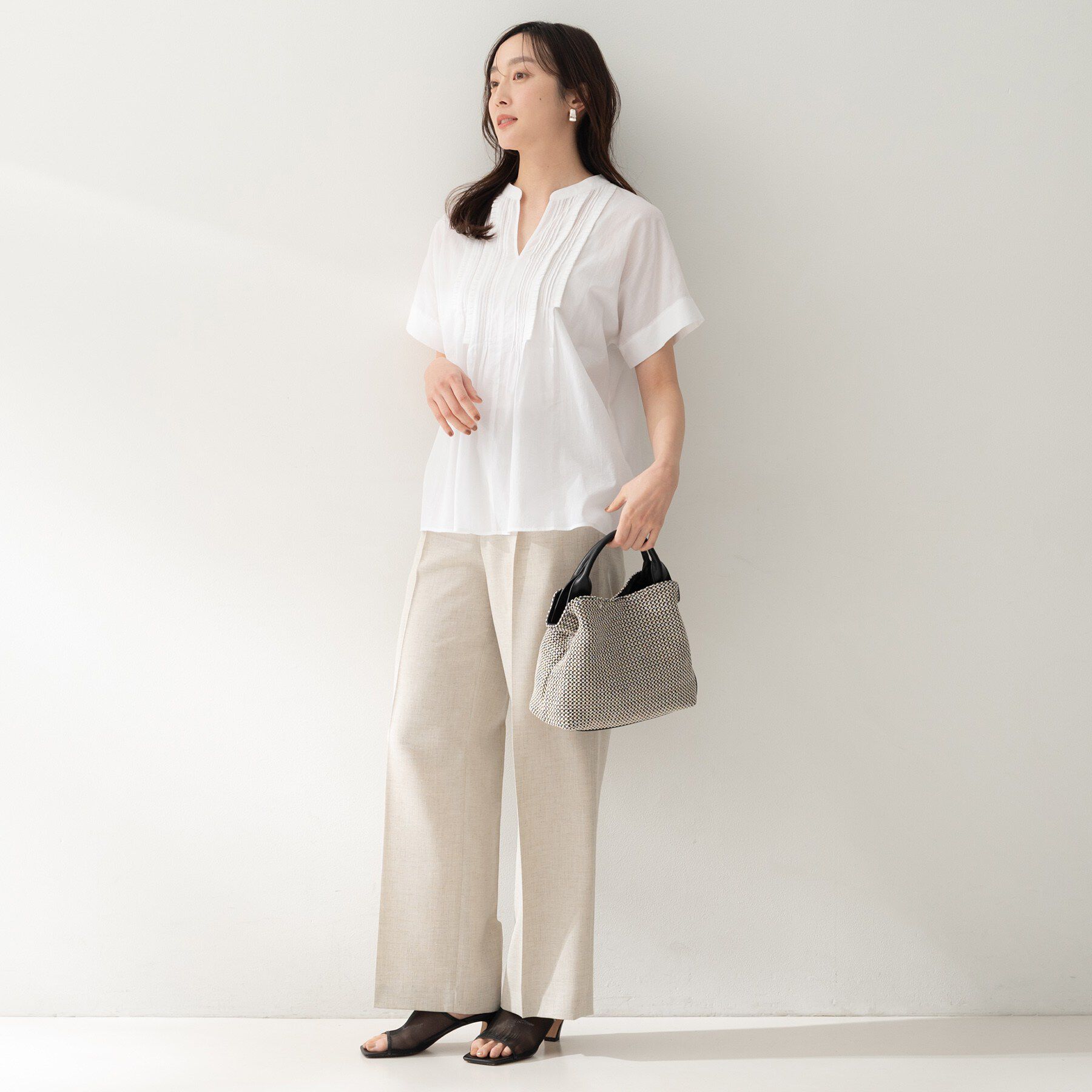 UNTITLED「モダンクラフトブラウス」|シャツ・ブラウス|