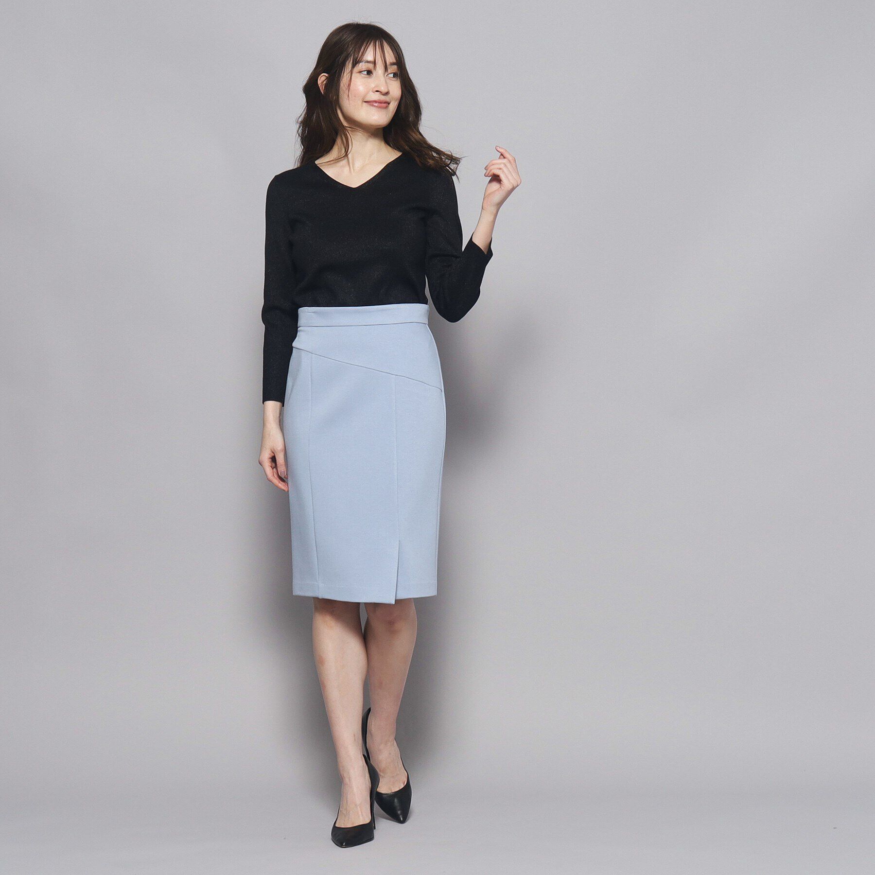 COUP DE CHANCE「【洗える／Vネック】華やかなラメ入りニットプルオーバー」|ニット・セーター|